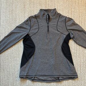 Champion Heather Gray Quarter-Zip Pullover